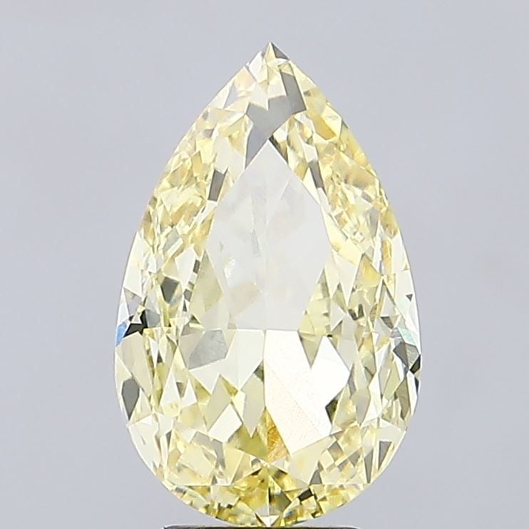 Loose Diamond - PEAR 5.15ct Fancy Intense Yellow VVS2: Loose Diamond - PEAR 5.15ct Fancy Intense Yellow VVS2 Source: This is a real non-mined Diamond that has been grown in a lab Shape: PEAR Carats: 5.15 Color: Fancy Intense Yellow Certification: IGI Vide