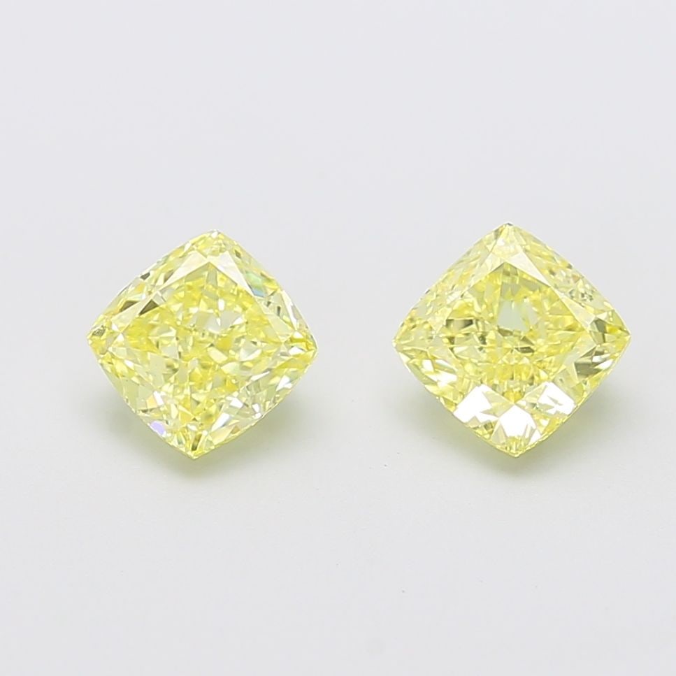 Loose Diamond - CUSHION MODIFIED 1.17ct Fancy Intense Yellow VS1: Loose Diamond - CUSHION MODIFIED 1.17ct Fancy Intense Yellow VS1 Source: This is a real non-mined Diamond that has been grown in a lab Shape: CUSHION MODIFIED Carats: 1.17 Color: Fancy Intense Yellow 