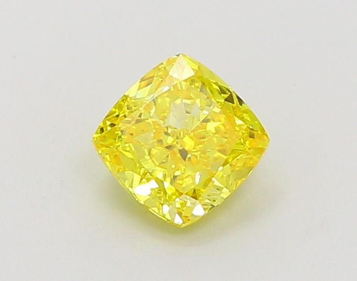 Loose Diamond - CUSHION MODIFIED 1.07ct Fancy Vivid Yellow VS1: Loose Diamond - CUSHION MODIFIED 1.07ct Fancy Vivid Yellow VS1 Source: This is a real non-mined Diamond that has been grown in a lab Shape: CUSHION MODIFIED Carats: 1.07 Color: Fancy Vivid Yellow Cert