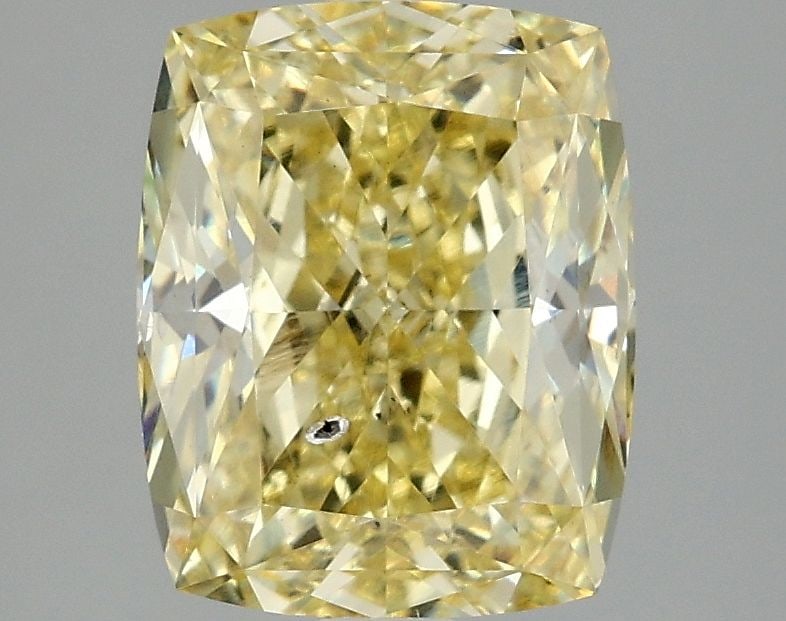 Loose Diamond - CUSHION MODIFIED 3.02ct Fancy Intense Yellow SI1: Loose Diamond - CUSHION MODIFIED 3.02ct Fancy Intense Yellow SI1 Source: This is a real non-mined Diamond that has been grown in a lab Shape: CUSHION MODIFIED Carats: 3.02 Color: Fancy Intense Yellow 