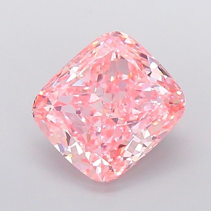 Loose Diamond - CUSHION MODIFIED 4.55ct Fancy Vivid Pink VVS2: Loose Diamond - CUSHION MODIFIED 4.55ct Fancy Vivid Pink VVS2 Source: This is a real non-mined Diamond that has been grown in a lab Shape: CUSHION MODIFIED Carats: 4.55 Color: Fancy Vivid Pink Certifi