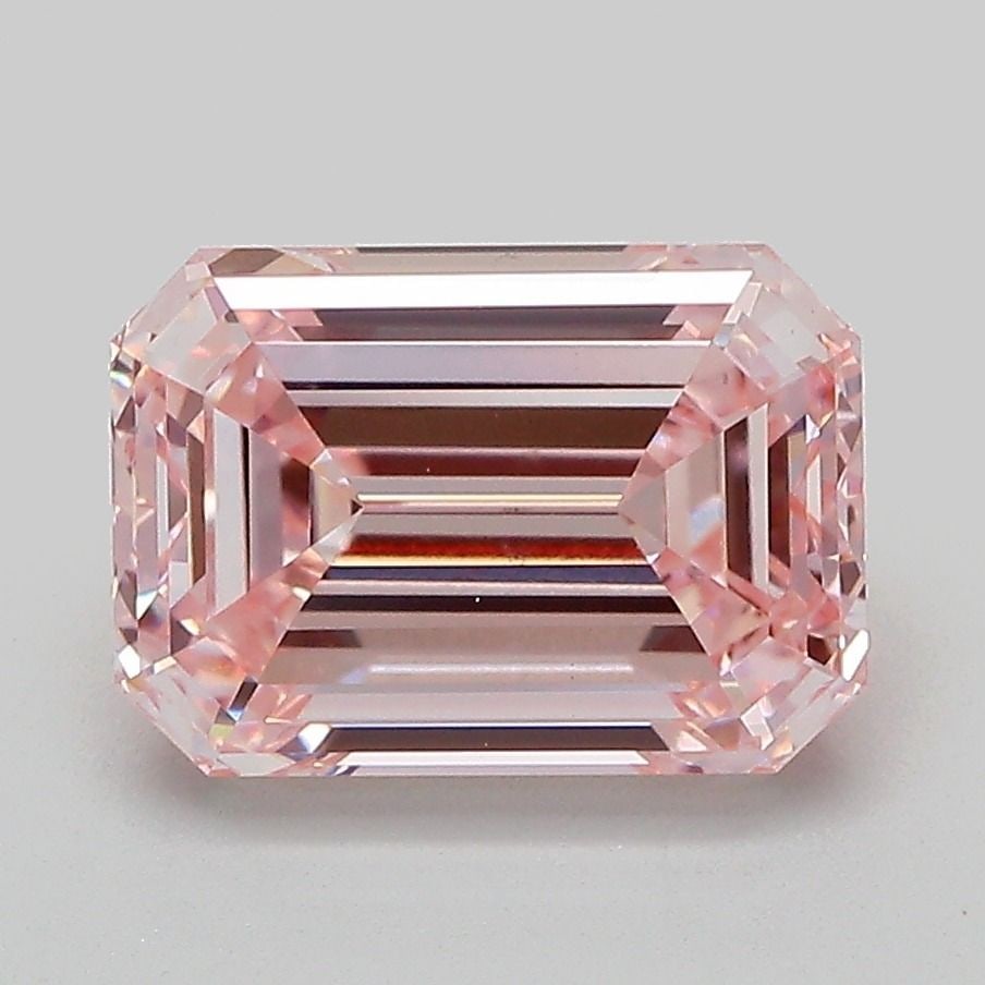 Loose Diamond - EMERALD 3.03ct Fancy Intense Pink VS1: Loose Diamond - EMERALD 3.03ct Fancy Intense Pink VS1 Source: This is a real non-mined Diamond that has been grown in a lab Shape: EMERALD Carats: 3.03 Color: Fancy Intense Pink Certification: IGI Vid