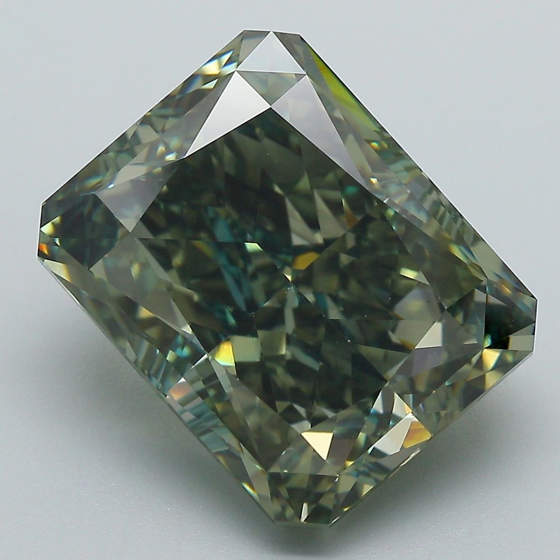 Loose Diamond - RADIANT 11.73ct Fancy Vivid Green VS1 (1 of 1)