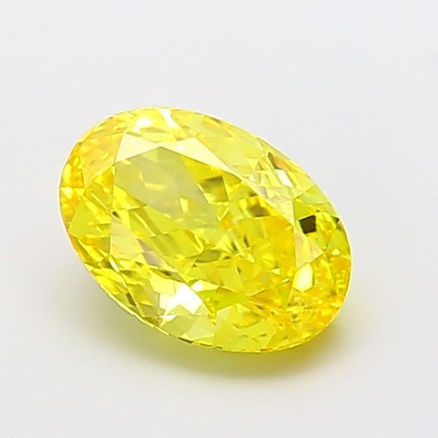 Loose Diamond - OVAL 2.08ct Fancy Vivid Yellow VVS2: Loose Diamond - OVAL 2.08ct Fancy Vivid Yellow VVS2 Source: This is a real non-mined Diamond that has been grown in a lab Shape: OVAL Carats: 2.08 Color: Fancy Vivid Yellow Certification: NONE Video: