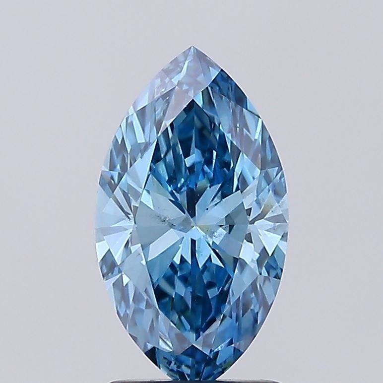 Loose Diamond - MARQUISE 1.74ct Fancy Vivid Blue VS2: Loose Diamond - MARQUISE 1.74ct Fancy Vivid Blue VS2 Source: This is a real non-mined Diamond that has been grown in a lab Shape: MARQUISE Carats: 1.74 Color: Fancy Vivid Blue Certification: IGI Video