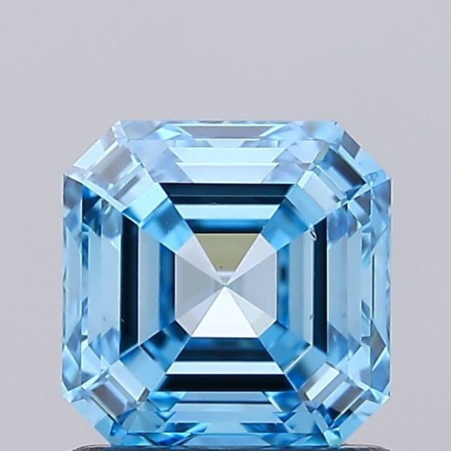 Loose Diamond - SQUARE EMERALD 1.2ct Fancy Vivid Blue VS2: Loose Diamond - SQUARE EMERALD 1.2ct Fancy Vivid Blue VS2 Source: This is a real non-mined Diamond that has been grown in a lab Shape: SQUARE EMERALD Carats: 1.2 Color: Fancy Vivid Blue Certification: