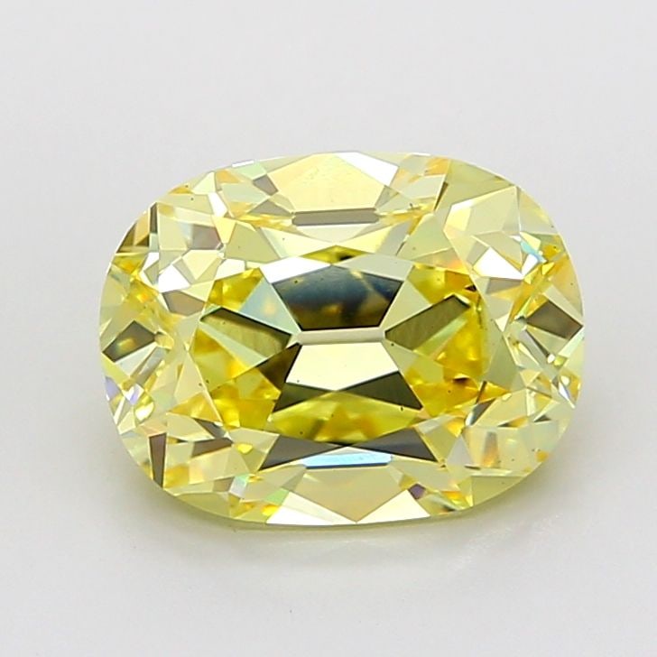 Loose Diamond - CUSHION BRILLIANT 5.02ct Fancy Yellow VS2: Loose Diamond - CUSHION BRILLIANT 5.02ct Fancy Yellow VS2 Source: This is a real non-mined Diamond that has been grown in a lab Shape: CUSHION BRILLIANT Carats: 5.02 Color: Fancy Yellow Certification: