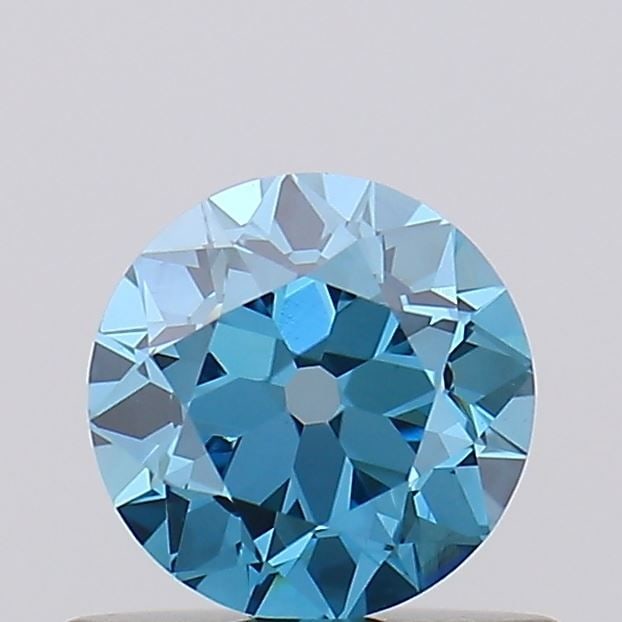 Loose Diamond - ROUND 0.56ct Fancy Vivid Blue VS1: Loose Diamond - ROUND 0.56ct Fancy Vivid Blue VS1 Source: This is a real non-mined Diamond that has been grown in a lab Shape: ROUND Carats: 0.56 Color: Fancy Vivid Blue Certification: NONE Video: