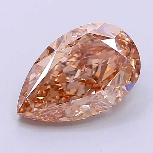 Loose Diamond - PEAR 2.26ct Fancy Light Brown VVS2: Loose Diamond - PEAR 2.26ct Fancy Light Brown VVS2 Source: This is a real non-mined Diamond that has been grown in a lab Shape: PEAR Carats: 2.26 Color: Fancy Light Brown Certification: IGI Video: