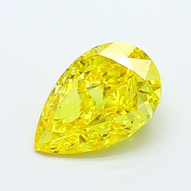 Loose Diamond - PEAR 2.27ct Fancy Vivid Yellow VS1: Loose Diamond - PEAR 2.27ct Fancy Vivid Yellow VS1 Source: This is a real non-mined Diamond that has been grown in a lab Shape: PEAR Carats: 2.27 Color: Fancy Vivid Yellow Certification: IGI Video: