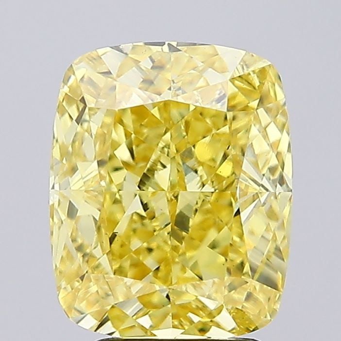 Loose Diamond - CUSHION MODIFIED 4.0ct Fancy Intense Yellow VS1: Loose Diamond - CUSHION MODIFIED 4.0ct Fancy Intense Yellow VS1 Source: This is a real non-mined Diamond that has been grown in a lab Shape: CUSHION MODIFIED Carats: 4.0 Color: Fancy Intense Yellow Ce