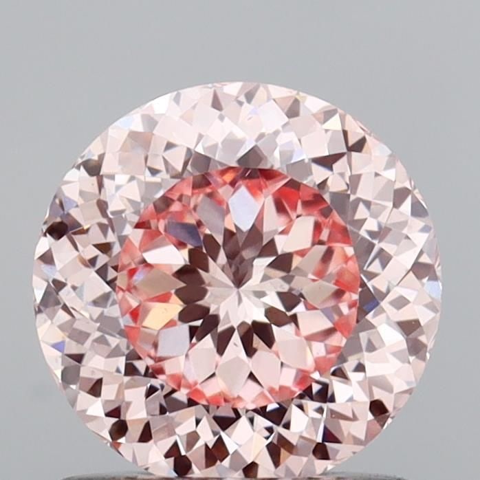 Loose Diamond - ROUND 1.08ct Fancy Intense Pink VS1: Loose Diamond - ROUND 1.08ct Fancy Intense Pink VS1 Source: This is a real non-mined Diamond that has been grown in a lab Shape: ROUND Carats: 1.08 Color: Fancy Intense Pink Certification: IGI Video: