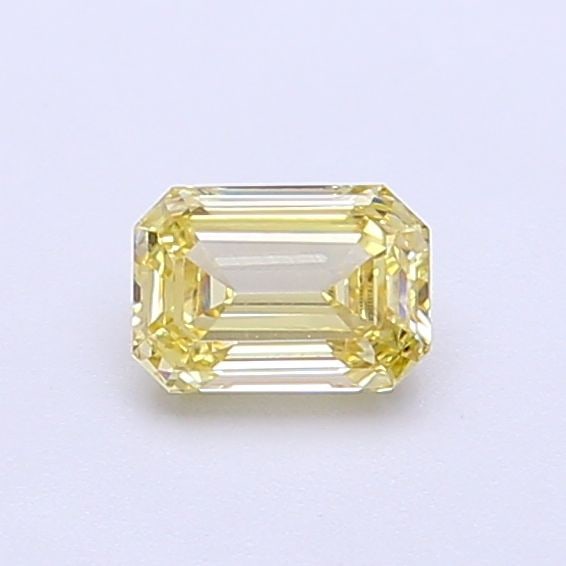 Loose Diamond - EMERALD 0.43ct Fancy Light Yellow VVS2: Loose Diamond - EMERALD 0.43ct Fancy Light Yellow VVS2 Source: This is a real non-mined Diamond that has been grown in a lab Shape: EMERALD Carats: 0.43 Color: Fancy Light Yellow Certification: IGI Vi
