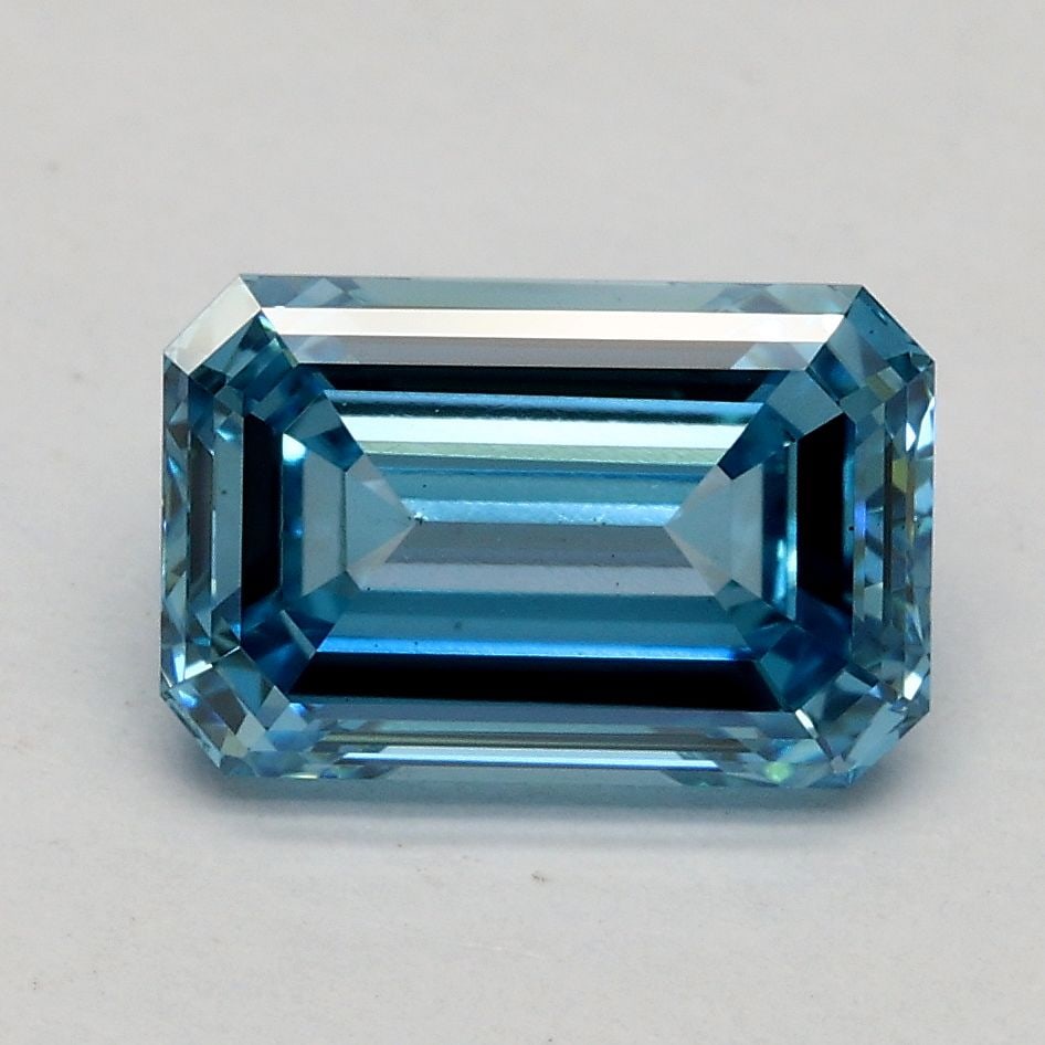 Loose Diamond - EMERALD 1.75ct Fancy Vivid Blue VS1: Loose Diamond - EMERALD 1.75ct Fancy Vivid Blue VS1 Source: This is a real non-mined Diamond that has been grown in a lab Shape: EMERALD Carats: 1.75 Color: Fancy Vivid Blue Certification: IGI Video: