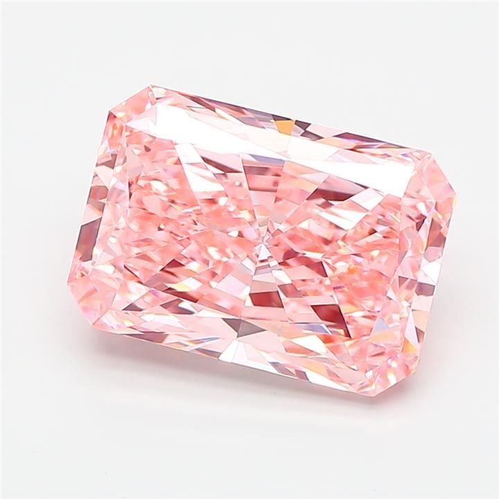 Loose Diamond - RADIANT 4.51ct Fancy Vivid Pink VVS2: Loose Diamond - RADIANT 4.51ct Fancy Vivid Pink VVS2 Source: This is a real non-mined Diamond that has been grown in a lab Shape: RADIANT Carats: 4.51 Color: Fancy Vivid Pink Certification: IGI Video: