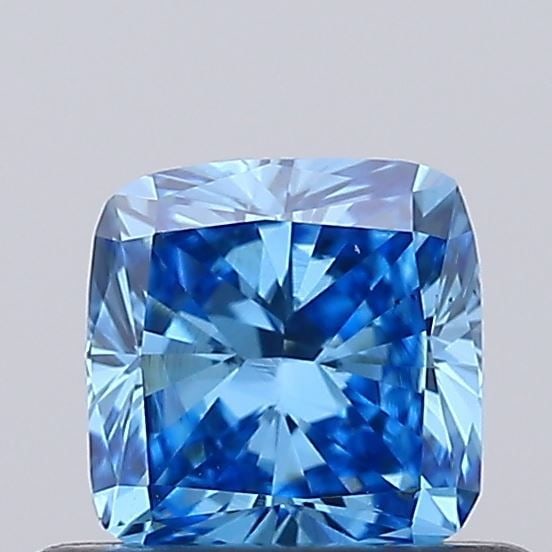 Loose Diamond - CUSHION MODIFIED 0.45ct Fancy Vivid Blue VS1: Loose Diamond - CUSHION MODIFIED 0.45ct Fancy Vivid Blue VS1 Source: This is a real non-mined Diamond that has been grown in a lab Shape: CUSHION MODIFIED Carats: 0.45 Color: Fancy Vivid Blue Certific