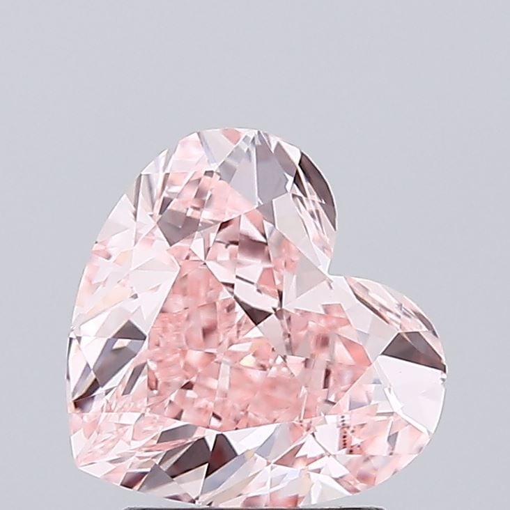 Loose Diamond - HEART 2.06ct Fancy Intense Pink VVS2: Loose Diamond - HEART 2.06ct Fancy Intense Pink VVS2 Source: This is a real non-mined Diamond that has been grown in a lab Shape: HEART Carats: 2.06 Color: Fancy Intense Pink Certification: IGI Video: