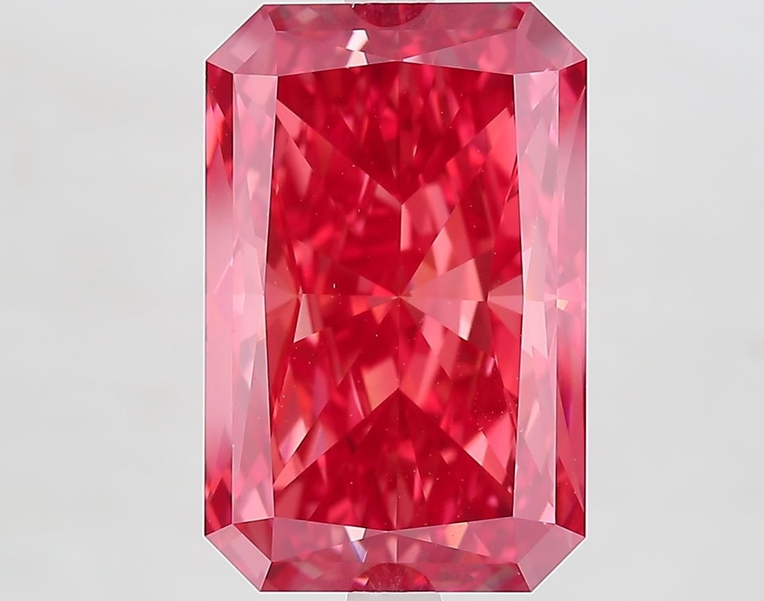 Loose Diamond - RADIANT 7.5ct Fancy Vivid Red VS1 (1 of 1)