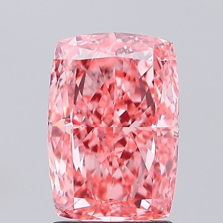 Loose Diamond - CUSHION MODIFIED 2.03ct Fancy Vivid Pink VS2: Loose Diamond - CUSHION MODIFIED 2.03ct Fancy Vivid Pink VS2 Source: This is a real non-mined Diamond that has been grown in a lab Shape: CUSHION MODIFIED Carats: 2.03 Color: Fancy Vivid Pink Certific
