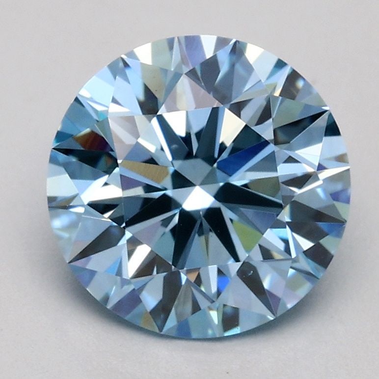 Ideal Loose Diamond - ROUND 1.56ct Fancy Blue VS1: Ideal Loose Diamond - ROUND 1.56ct Fancy Blue VS1 Source: This is a real non-mined Diamond that has been grown in a lab Shape: ROUND Carats: 1.56 Color: Fancy Blue Certification: IGI Video: