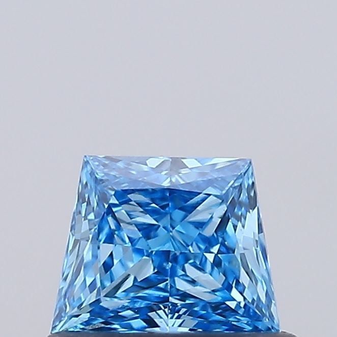 Loose Diamond - TRAPEZOID 0.43ct Fancy Vivid Blue VVS2: Loose Diamond - TRAPEZOID 0.43ct Fancy Vivid Blue VVS2 Source: This is a real non-mined Diamond that has been grown in a lab Shape: TRAPEZOID Carats: 0.43 Color: Fancy Vivid Blue Certification: IGI Vi