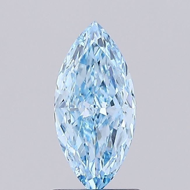 Loose Diamond - MARQUISE 1.06ct Fancy Vivid Blue VS1: Loose Diamond - MARQUISE 1.06ct Fancy Vivid Blue VS1 Source: This is a real non-mined Diamond that has been grown in a lab Shape: MARQUISE Carats: 1.06 Color: Fancy Vivid Blue Certification: IGI Video