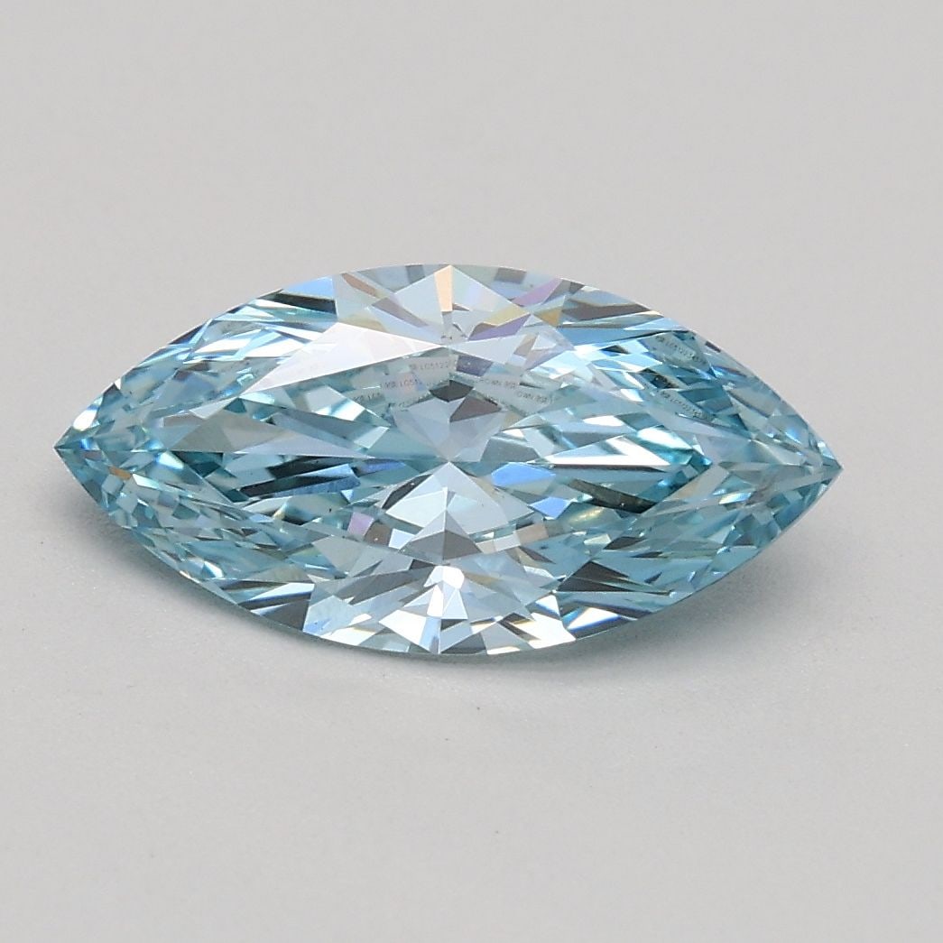 Loose Diamond - MARQUISE 1.05ct Fancy Intense Blue SI1: Loose Diamond - MARQUISE 1.05ct Fancy Intense Blue SI1 Source: This is a real non-mined Diamond that has been grown in a lab Shape: MARQUISE Carats: 1.05 Color: Fancy Intense Blue Certification: IGI V