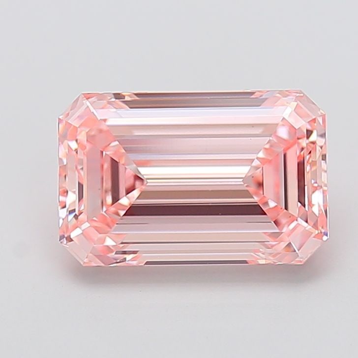 Loose Diamond - EMERALD 4.09ct Fancy Intense Pink VS1: Loose Diamond - EMERALD 4.09ct Fancy Intense Pink VS1 Source: This is a real non-mined Diamond that has been grown in a lab Shape: EMERALD Carats: 4.09 Color: Fancy Intense Pink Certification: IGI Vid