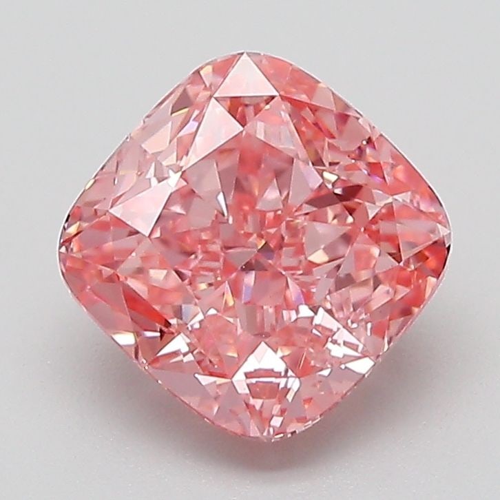Loose Diamond - CUSHION MODIFIED 2.01ct Fancy Vivid Pink VVS2: Loose Diamond - CUSHION MODIFIED 2.01ct Fancy Vivid Pink VVS2 Source: This is a real non-mined Diamond that has been grown in a lab Shape: CUSHION MODIFIED Carats: 2.01 Color: Fancy Vivid Pink Certifi