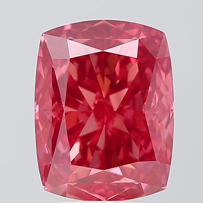 Loose Diamond - CUSHION MODIFIED 5.09ct Fancy Vivid Pink VVS2: Loose Diamond - CUSHION MODIFIED 5.09ct Fancy Vivid Pink VVS2 Source: This is a real non-mined Diamond that has been grown in a lab Shape: CUSHION MODIFIED Carats: 5.09 Color: Fancy Vivid Pink Certifi