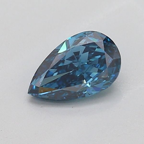Loose Diamond - PEAR 0.53ct Fancy Vivid Blue VS1: Loose Diamond - PEAR 0.53ct Fancy Vivid Blue VS1 Source: This is a real non-mined Diamond that has been grown in a lab Shape: PEAR Carats: 0.53 Color: Fancy Vivid Blue Certification: IGI Video:
