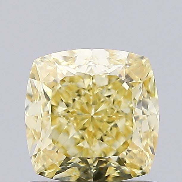 Loose Diamond - CUSHION MODIFIED 1.1ct Fancy Yellow VVS2: Loose Diamond - CUSHION MODIFIED 1.1ct Fancy Yellow VVS2 Source: This is a real non-mined Diamond that has been grown in a lab Shape: CUSHION MODIFIED Carats: 1.1 Color: Fancy Yellow Certification: IG
