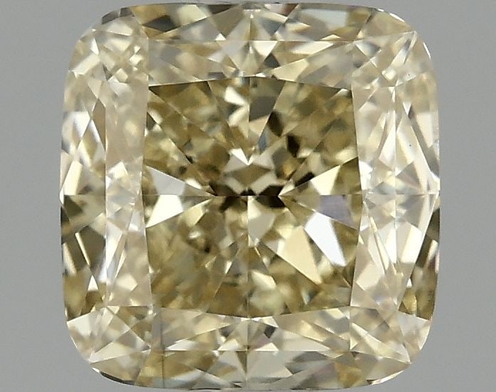 Loose Diamond - CUSHION MODIFIED 1.02ct Fancy Intense Yellow VS1: Loose Diamond - CUSHION MODIFIED 1.02ct Fancy Intense Yellow VS1 Source: This is a real non-mined Diamond that has been grown in a lab Shape: CUSHION MODIFIED Carats: 1.02 Color: Fancy Intense Yellow 