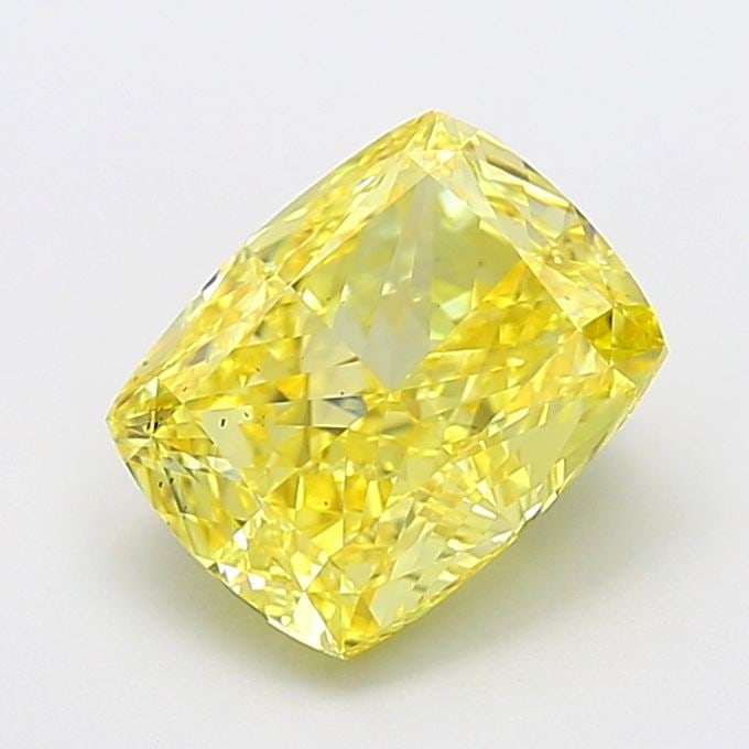 Loose Diamond - CUSHION MODIFIED 3.55ct Fancy Vivid Yellow VS2: Loose Diamond - CUSHION MODIFIED 3.55ct Fancy Vivid Yellow VS2 Source: This is a real non-mined Diamond that has been grown in a lab Shape: CUSHION MODIFIED Carats: 3.55 Color: Fancy Vivid Yellow Cert