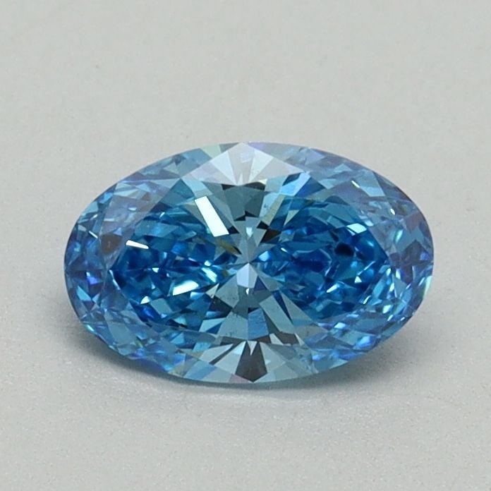 Loose Diamond - OVAL 0.57ct Fancy Vivid Blue VS2: Loose Diamond - OVAL 0.57ct Fancy Vivid Blue VS2 Source: This is a real non-mined Diamond that has been grown in a lab Shape: OVAL Carats: 0.57 Color: Fancy Vivid Blue Certification: IGI Video: