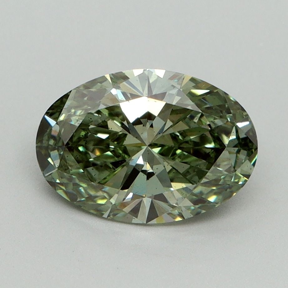 Loose Diamond - OVAL 1.6ct Fancy Vivid Green SI1: Loose Diamond - OVAL 1.6ct Fancy Vivid Green SI1 Source: This is a real non-mined Diamond that has been grown in a lab Shape: OVAL Carats: 1.6 Color: Fancy Vivid Green Certification: IGI Video: