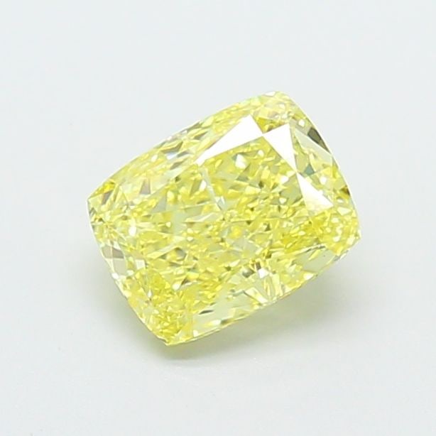 Loose Diamond - CUSHION MODIFIED 1.04ct Fancy Intense Yellow VVS2: Loose Diamond - CUSHION MODIFIED 1.04ct Fancy Intense Yellow VVS2 Source: This is a real non-mined Diamond that has been grown in a lab Shape: CUSHION MODIFIED Carats: 1.04 Color: Fancy Intense Yellow