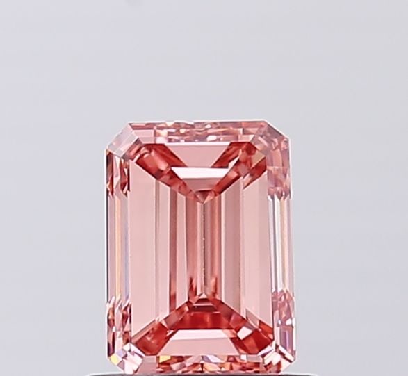 Loose Diamond - EMERALD 1.0ct Fancy Vivid Pink VS2: Loose Diamond - EMERALD 1.0ct Fancy Vivid Pink VS2 Source: This is a real non-mined Diamond that has been grown in a lab Shape: EMERALD Carats: 1.0 Color: Fancy Vivid Pink Certification: IGI Video: