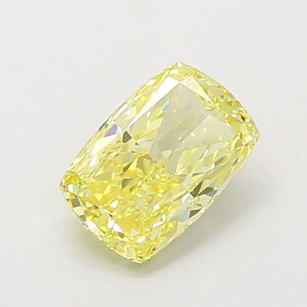 Loose Diamond - CUSHION MODIFIED 1.24ct Fancy Intense Yellow VS1: Loose Diamond - CUSHION MODIFIED 1.24ct Fancy Intense Yellow VS1 Source: This is a real non-mined Diamond that has been grown in a lab Shape: CUSHION MODIFIED Carats: 1.24 Color: Fancy Intense Yellow 