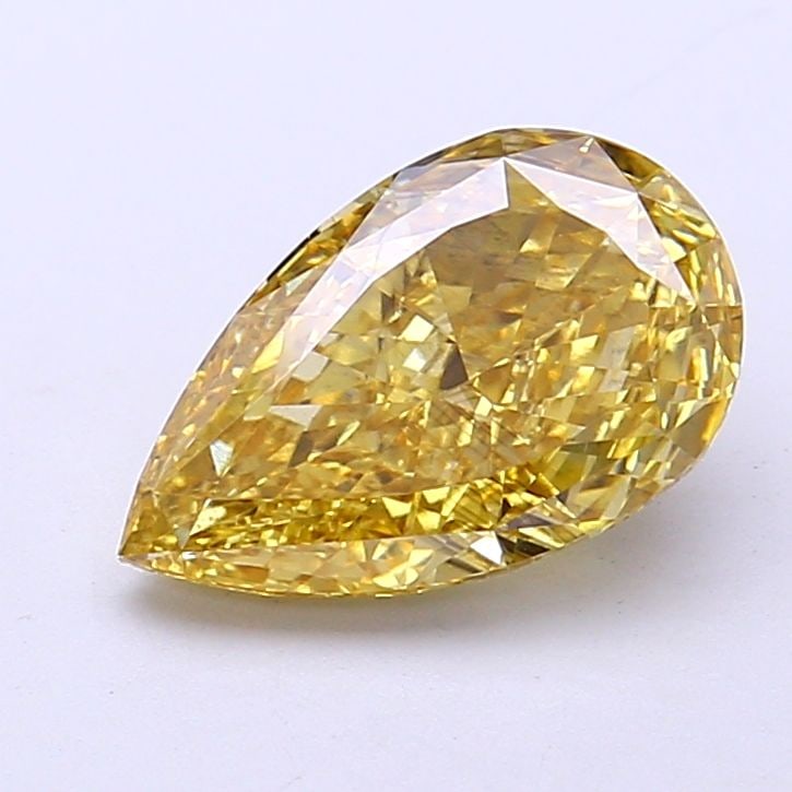 Loose Diamond - PEAR 2.0ct Fancy Vivid Yellow VS1: Loose Diamond - PEAR 2.0ct Fancy Vivid Yellow VS1 Source: This is a real non-mined Diamond that has been grown in a lab Shape: PEAR Carats: 2.0 Color: Fancy Vivid Yellow Certification: NONE Video: