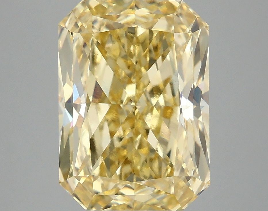 Loose Diamond - RADIANT 4.08ct Fancy Vivid Yellow VS1: Loose Diamond - RADIANT 4.08ct Fancy Vivid Yellow VS1 Source: This is a real non-mined Diamond that has been grown in a lab Shape: RADIANT Carats: 4.08 Color: Fancy Vivid Yellow Certification: IGI Vid