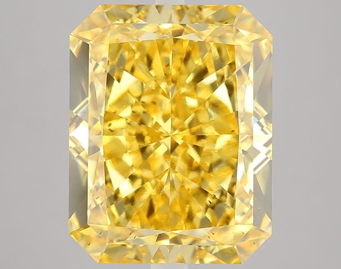 Loose Diamond - RADIANT 8.29ct Fancy Vivid Yellow SI1: Loose Diamond - RADIANT 8.29ct Fancy Vivid Yellow SI1 Source: This is a real non-mined Diamond that has been grown in a lab Shape: RADIANT Carats: 8.29 Color: Fancy Vivid Yellow Certification: IGI Vid