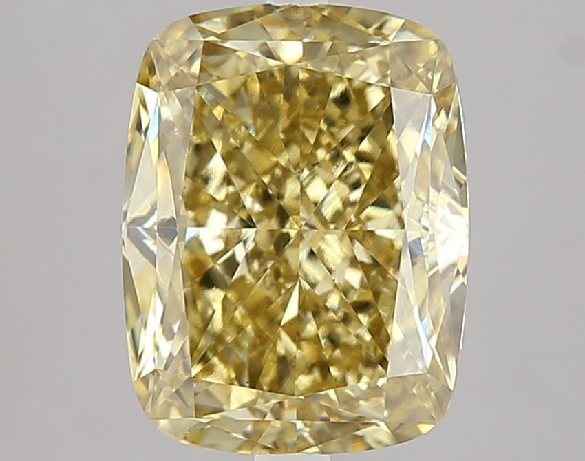 Loose Diamond - CUSHION MODIFIED 4.2ct Fancy Intense Yellow VS1: Loose Diamond - CUSHION MODIFIED 4.2ct Fancy Intense Yellow VS1 Source: This is a real non-mined Diamond that has been grown in a lab Shape: CUSHION MODIFIED Carats: 4.2 Color: Fancy Intense Yellow Ce