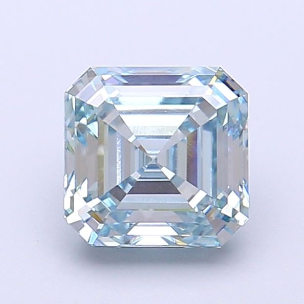 Loose Diamond - ASSCHER 1.76ct Fancy Intense Blue VVS2: Loose Diamond - ASSCHER 1.76ct Fancy Intense Blue VVS2 Source: This is a real non-mined Diamond that has been grown in a lab Shape: ASSCHER Carats: 1.76 Color: Fancy Intense Blue Certification: IGI Vi