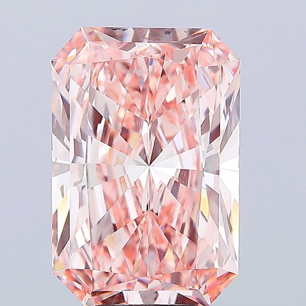 Loose Diamond - RADIANT 10.67ct Fancy Intense Pink VVS2: Loose Diamond - RADIANT 10.67ct Fancy Intense Pink VVS2 Source: This is a real non-mined Diamond that has been grown in a lab Shape: RADIANT Carats: 10.67 Color: Fancy Intense Pink Certification: IGI 