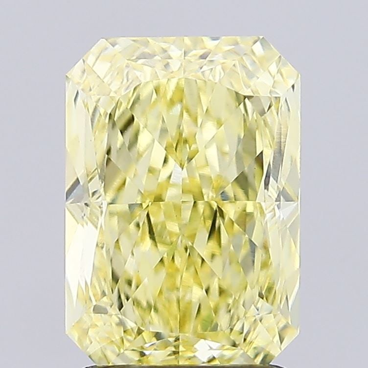 Loose Diamond - RADIANT 2.01ct Fancy Intense Yellow VVS2: Loose Diamond - RADIANT 2.01ct Fancy Intense Yellow VVS2 Source: This is a real non-mined Diamond that has been grown in a lab Shape: RADIANT Carats: 2.01 Color: Fancy Intense Yellow Certification: IG