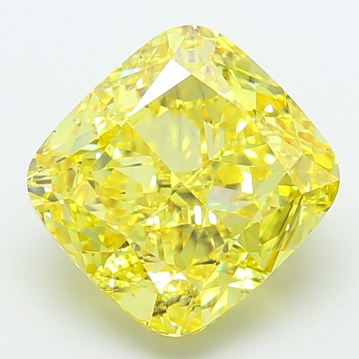 Loose Diamond - CUSHION MODIFIED 8.53ct Fancy Intense Yellow VS2: Loose Diamond - CUSHION MODIFIED 8.53ct Fancy Intense Yellow VS2 Source: This is a real non-mined Diamond that has been grown in a lab Shape: CUSHION MODIFIED Carats: 8.53 Color: Fancy Intense Yellow 