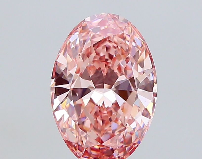 Loose Diamond - OVAL 4.06ct Fancy Vivid Pink VS1: Loose Diamond - OVAL 4.06ct Fancy Vivid Pink VS1 Source: This is a real non-mined Diamond that has been grown in a lab Shape: OVAL Carats: 4.06 Color: Fancy Vivid Pink Certification: IGI Video: