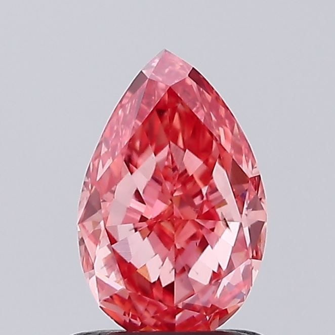 Loose Diamond - PEAR 1.06ct Fancy Vivid Pink VS2: Loose Diamond - PEAR 1.06ct Fancy Vivid Pink VS2 Source: This is a real non-mined Diamond that has been grown in a lab Shape: PEAR Carats: 1.06 Color: Fancy Vivid Pink Certification: IGI Video: