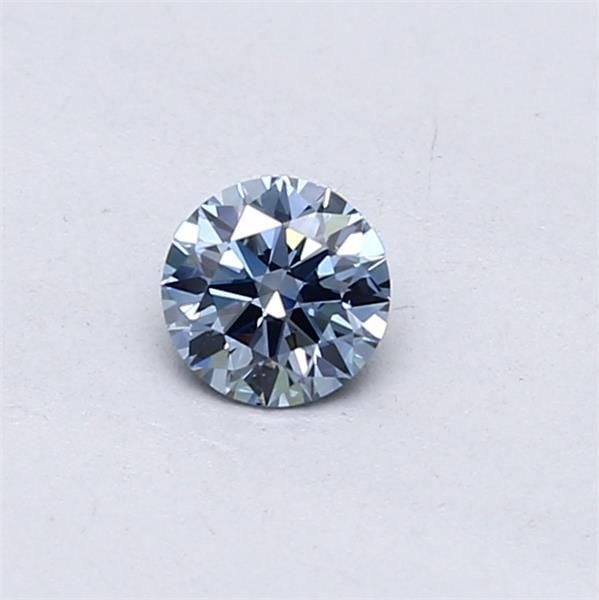 Ideal Loose Diamond - ROUND 0.3ct Fancy Vivid Blue VS1: Ideal Loose Diamond - ROUND 0.3ct Fancy Vivid Blue VS1 Source: This is a real non-mined Diamond that has been grown in a lab Shape: ROUND Carats: 0.3 Color: Fancy Vivid Blue Certification: IGI Video: